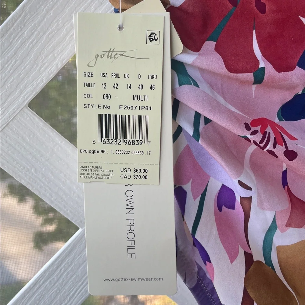 Profile by Gottex Floral Shirred-Side High-Waisted Bottom - Picture 7 of 11
